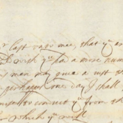 image excerpt of a historic letter