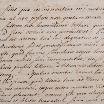 image excerpt of a historic letter