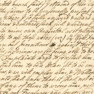 image excerpt of a historic letter